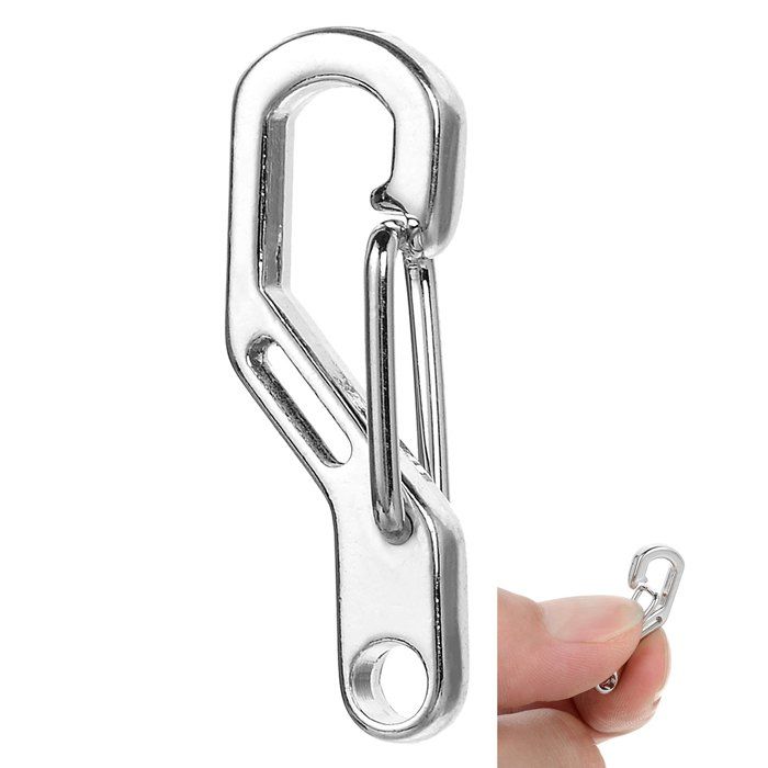 

Outdoor Zinc Alloy Quick Release Buckle Carabiner, Silver;black;silver