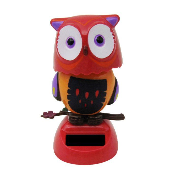 

Solar Energy Shaking Owl House Decoration Christmas Gift, Red