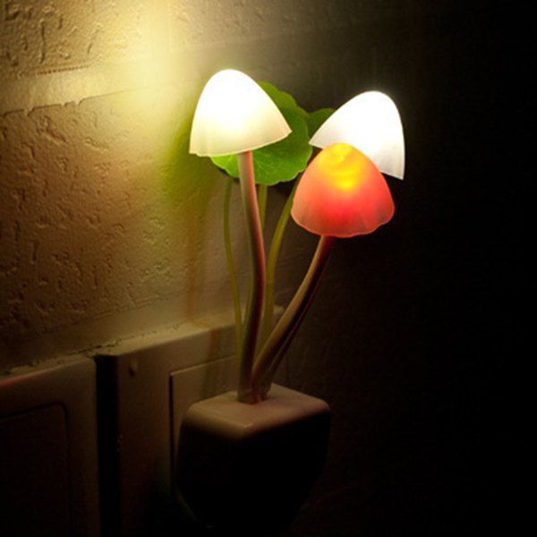 [30% OFF] Romantic Colorful Ombre Fashion Sensor LED Lotus Leaf Decor ...