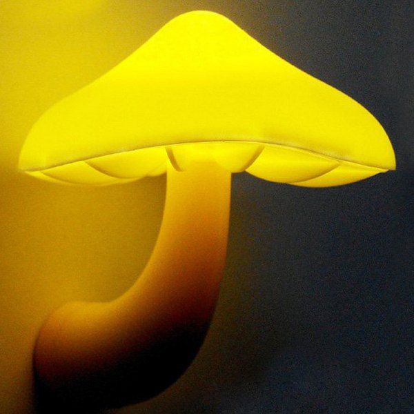 

High Quality Warmth Sensor Dimming LED Mushroom Design Night Light, Yellow