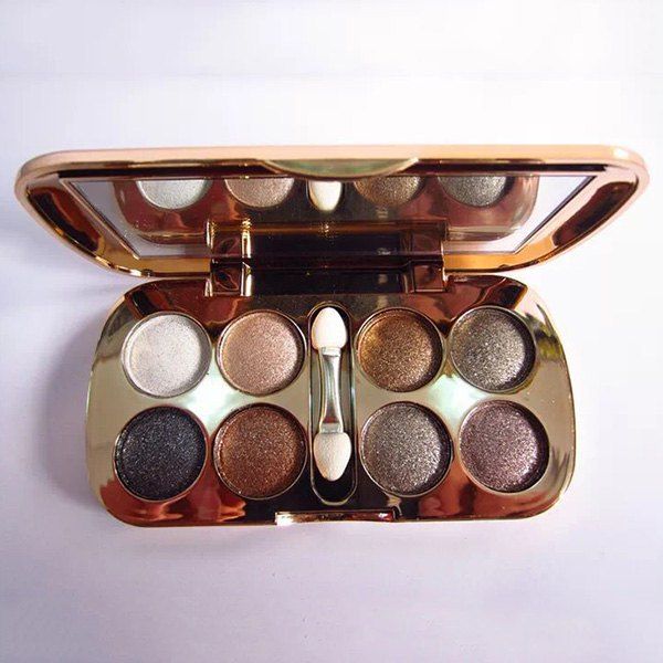 Practical 8 Colours Diamond Eyeshadow Palette With Mirror And Brush
