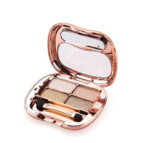 [52 OFF] Practical 4 Colours Diamond Eyeshadow Palette With Mirror And