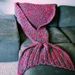 Artiste refontes Playfully couvertures douillettes que crochetés sirène Tails - Rouge W31.50 pouces*L70.70 pouces