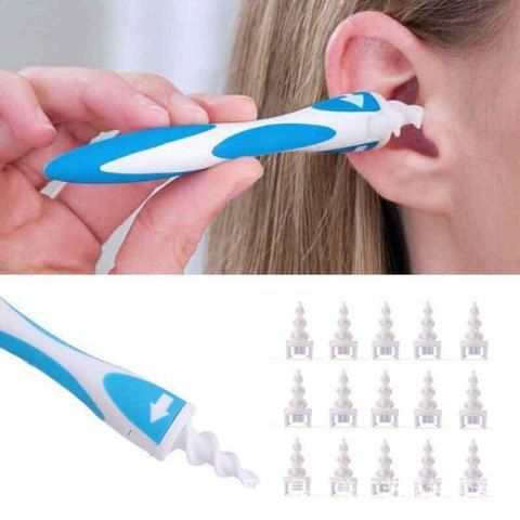  Ear Spoon Silicone Ear Cleaner Ear Pick Ear Cleaner Safe Rotating Soft Material 