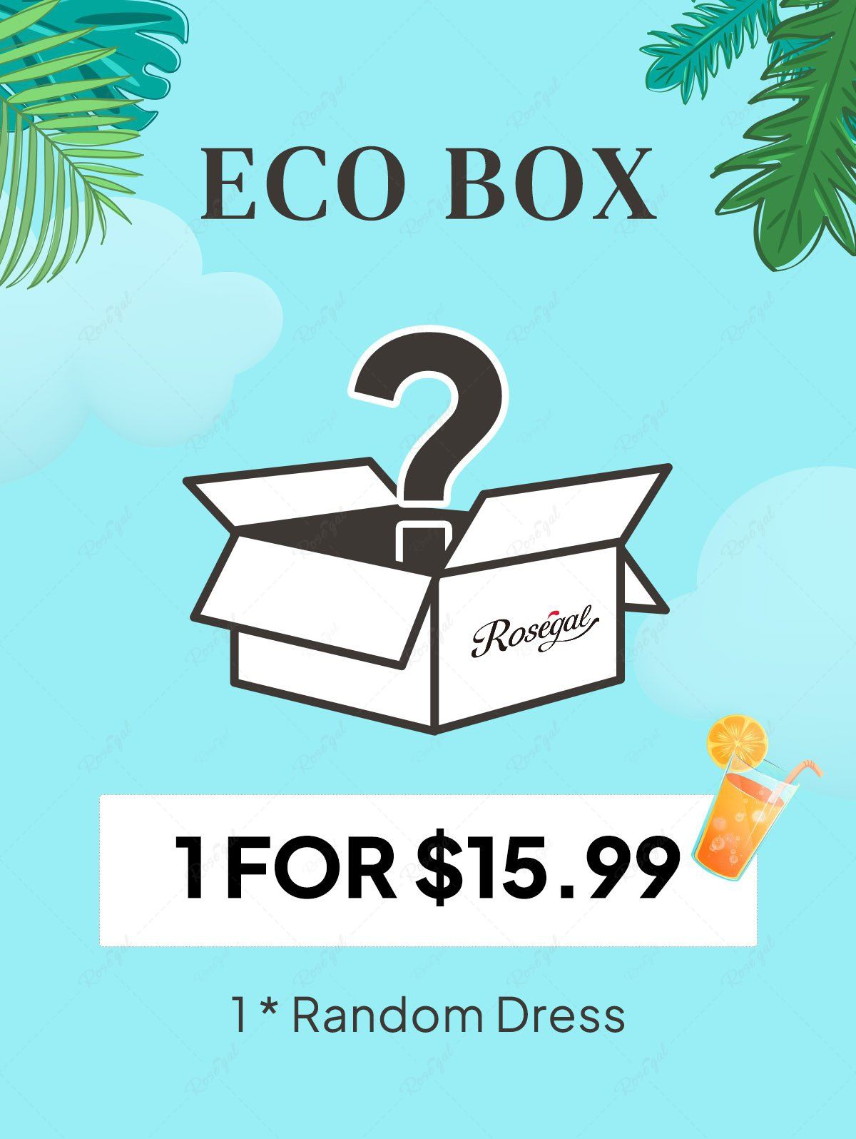 Trendy Rosegal ECO BOX-1*Hawaii Random Dress  