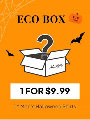 Rosegal ECO BOX-1*Men's Halloween Shirt - MULTI-A - XL