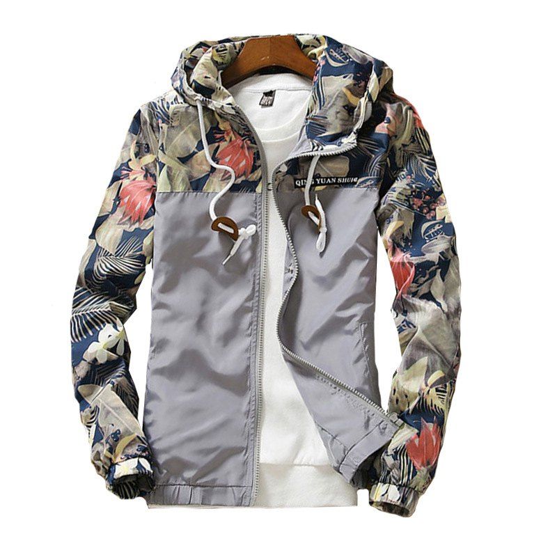 floral mens hoodie