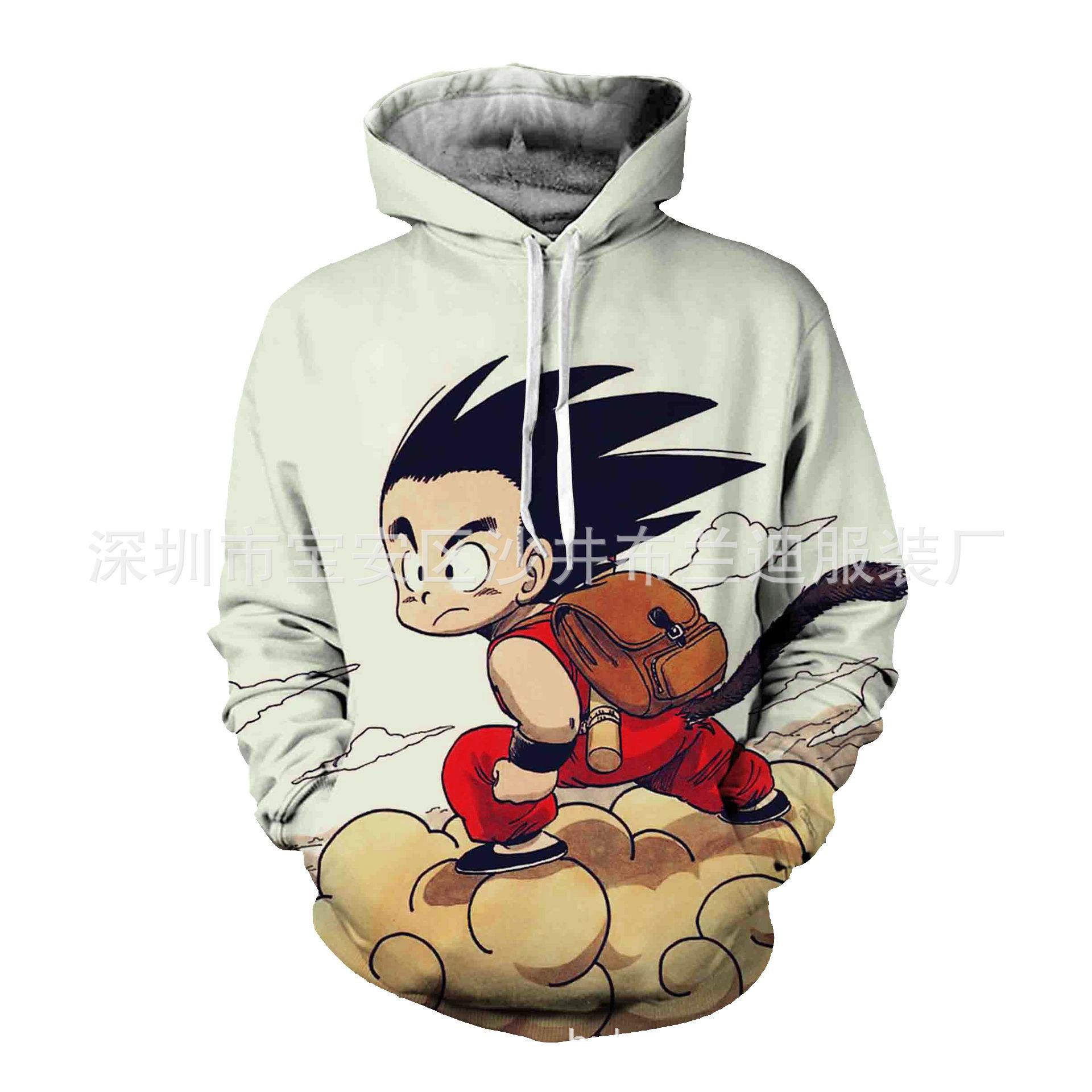 

Seven Dragon Ball 3D Wukong Printed Hat Hoody, Transparent