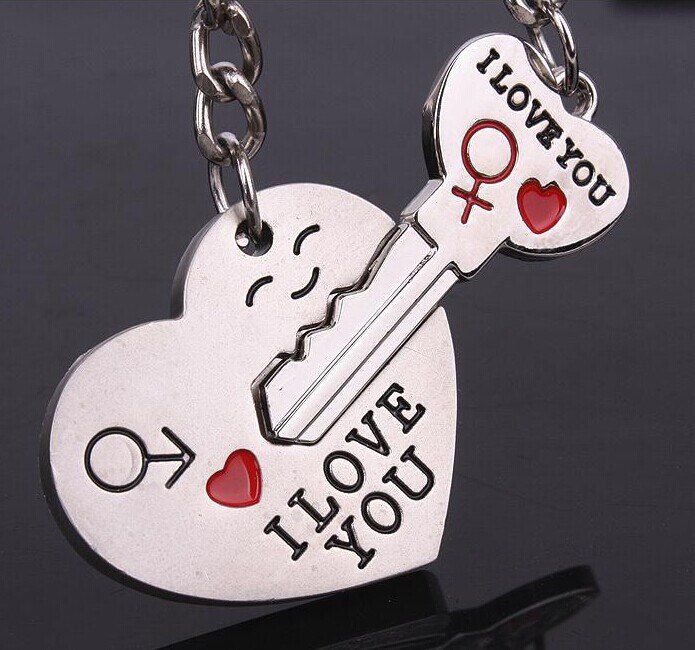 

Creative Couple Keychain Student Gifts, Love heart