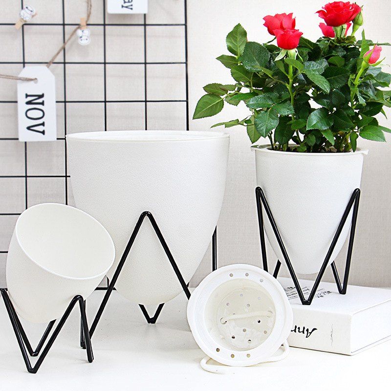 14 Off Flower Pot D Wrought Iron Vase Simple Frame Flower Pot D Wrought Iron Vase Simple Frame Stand Plastic Lazy