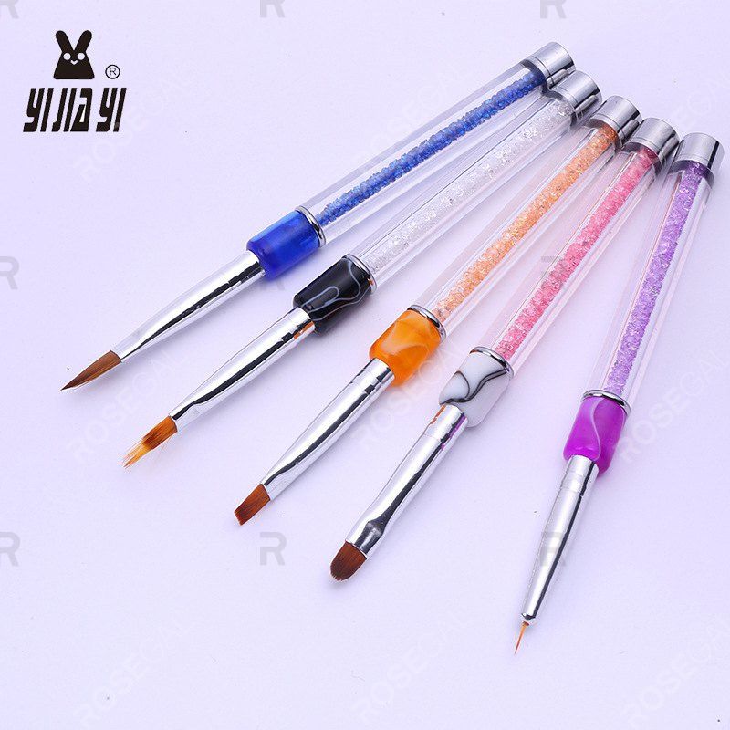 

Manicure Tool Crystal Engraving Pen Painting Drawing Line Gradient Point Flower Pen Dusting Flower Flower Pen, Pink