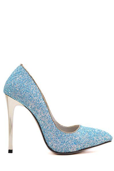 multicolor sequin pumps