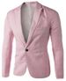 Casual Tailored Collar Single Button Solid Color Blazer For Men -  