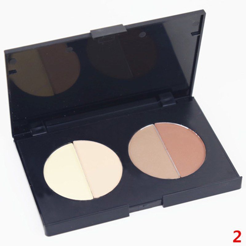 [65 OFF] Stylish 4 Colours Contour Highlight Shadow Blush Pressed