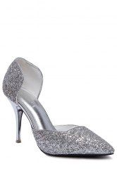 Party Sequins and Two-Piece Design Pumps For Women