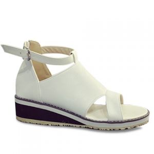Fashion Wedge Heel and PU Leather Design Sandals For Women