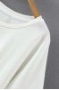Sweet Round Neck Short Sleeve Puppy Pattern Women's White T-Shirt -  