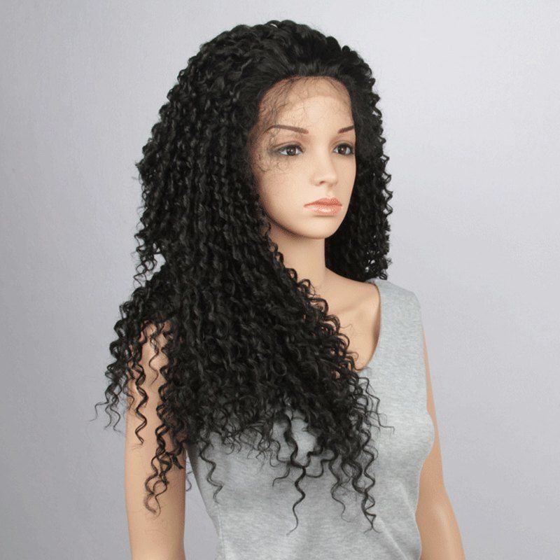 2019 synthetic curly lace front wigs for women