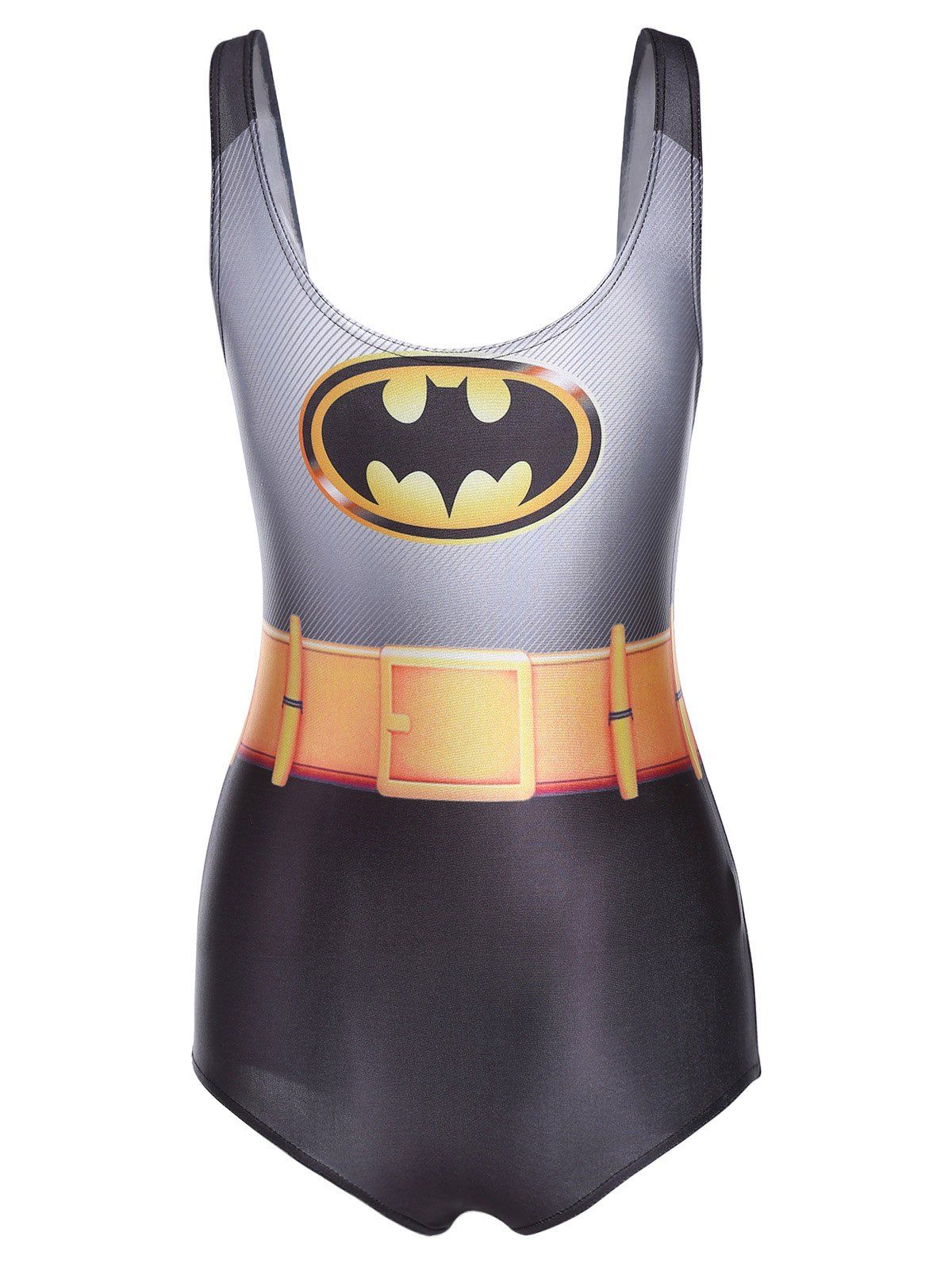 [35% OFF] Charming 3D Batman Printed Bodycon One-Piece Swimwear For ...