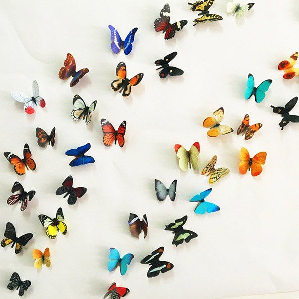 

3D Colorful Butterflies Removeable Decorative Wall Stickers, Colormix