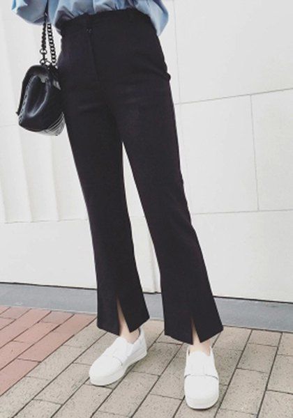 bell bottom ankle pants