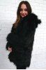 Hooded Faux Fur Bear Coat -  