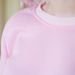 Preppy Style Round Neck Color Block Letter Print Long Sleeve Flocking Sweatshirt For Women -  