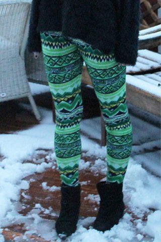 Stylish Elastic Waist Skinny Printed Colored Womens Leggings Stylish Elastic Waist Skinny Printed Colored Womens Leggings