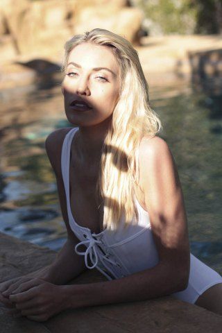 Lace-Up One-Piece Bandage Swimwear