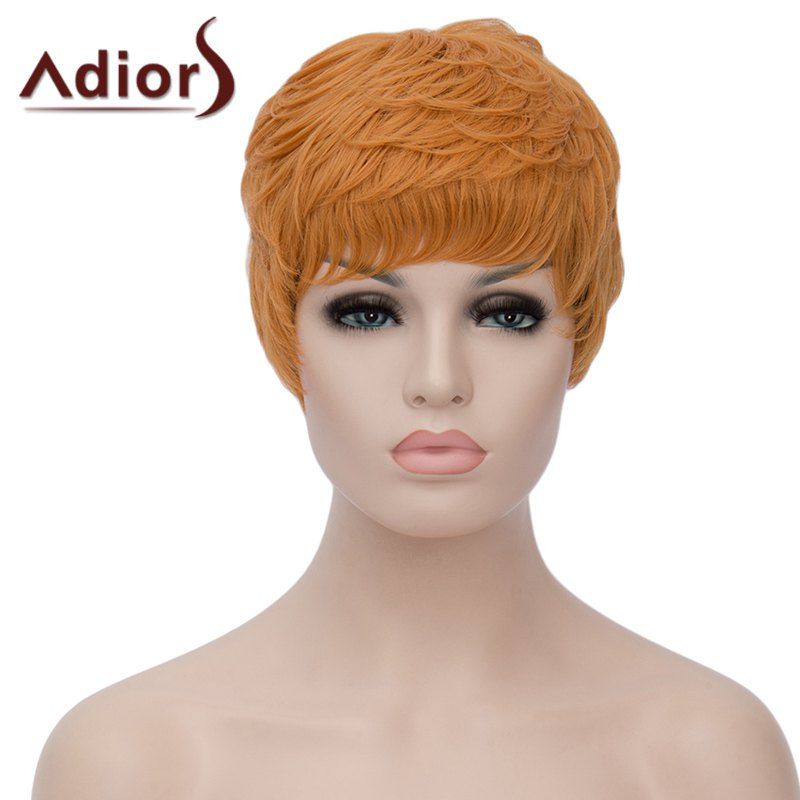 [56 OFF] Vogue Ombre Color Adiors Hair Capless Fluffy Short Curly Bump