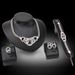 A Suit of Hollowed Circle Jewelry Set -  