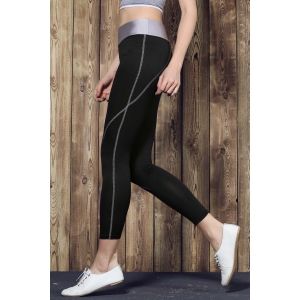 BLack Elastic Waist Stretchy Yoga Pants | RoseGal.com
