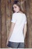 Stylish Plunging Neck Short Sleeve Button Design T-Shirt For Women -  