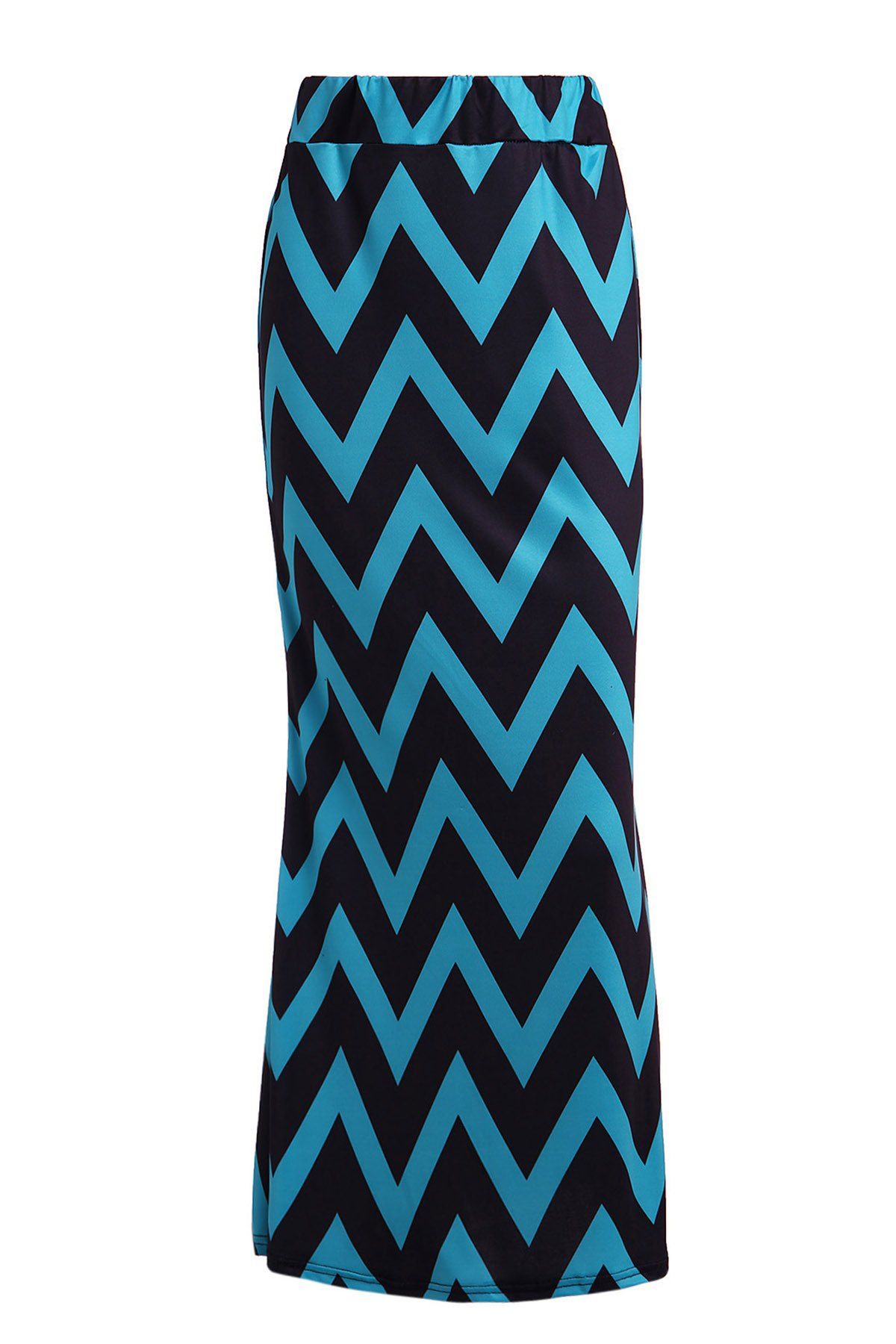 [36 OFF] Sweet Color Block Zigzag Skirt For Women Rosegal