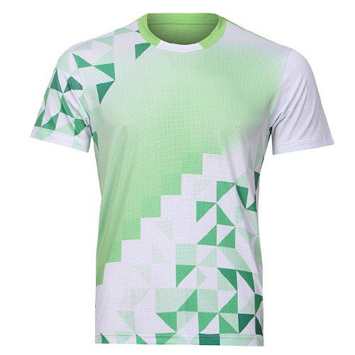 [38% OFF] Men's Round Collar Badminton Training Quick Dry T-Shirt | Rosegal