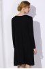 Simple Plunging Neck Long Sleeve Pure Color Women's Dress -  