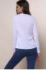 Sexy Plunging Neckline Solid Color Long Sleeves T-Shirt For Women -  