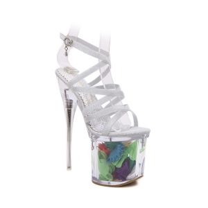 Party Cross-Strap and Super High Heel Design Sandals For Women
