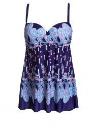 open back tankini with underwire