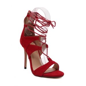 Lace Up Gladiator Sandals with Heel