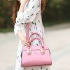 Fashionable Solid Color and Metal Design Tote Bag For Women -  
