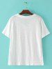 Chic Women's Candy Color V Neck Short Sleeve T-Shirt -  