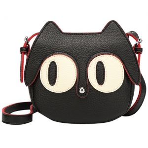 Cute Cat Shape and Black Design Crossbody Bag For Women