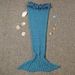 Flouncing Sleeping Bag Mermaid Design Knitted Blanket and Throws For Kids -  