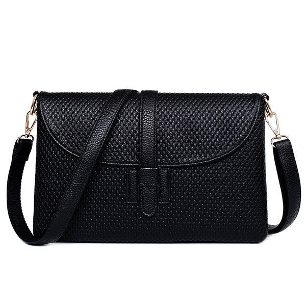 [25% OFF] Concise Embossing And Solid Color Design Crossbody Bag For ...