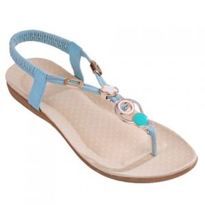 Bohemia Metal and Flat Heel Design Sandals For Women