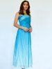 Strapless Bandeau Ombre Bandage Maxi Holiday Dress -  