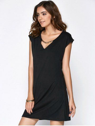 Hollow Out Summer Casual Dress With Sleeves
