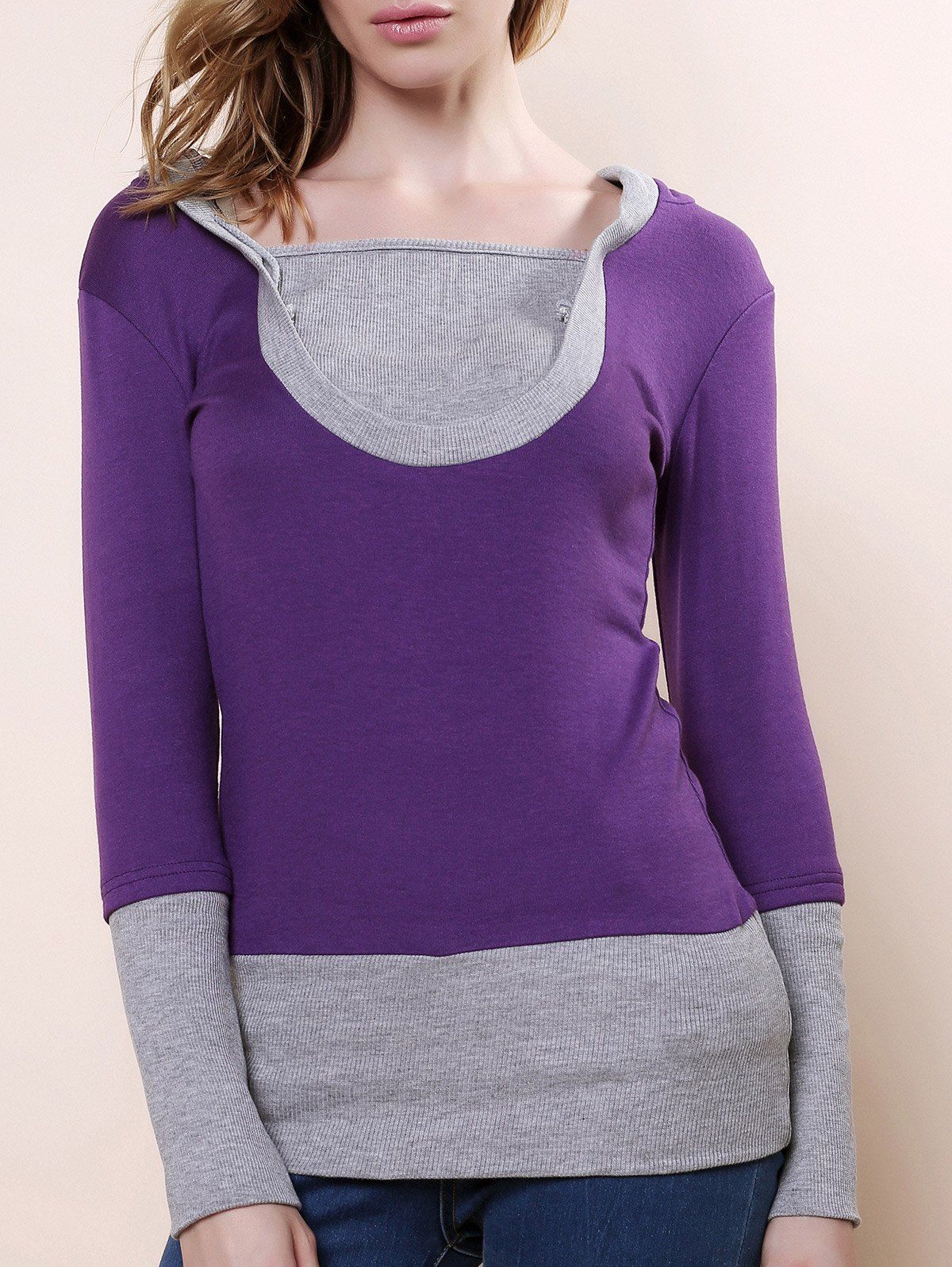 wholesale color block hoodies