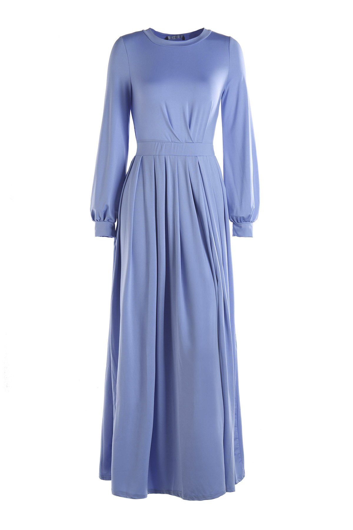 long sleeve slinky maxi dress